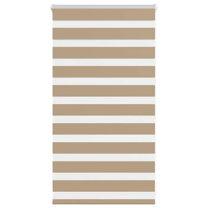 vidaXL Zebra Blind Sand Brown 80×100 cm Fabric Width 75.9 cm Polyester
