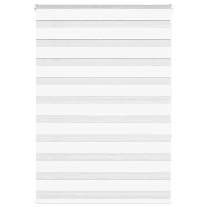 vidaXL Zebra Blind White 105×150 cm Fabric Width 100.9 cm Polyester