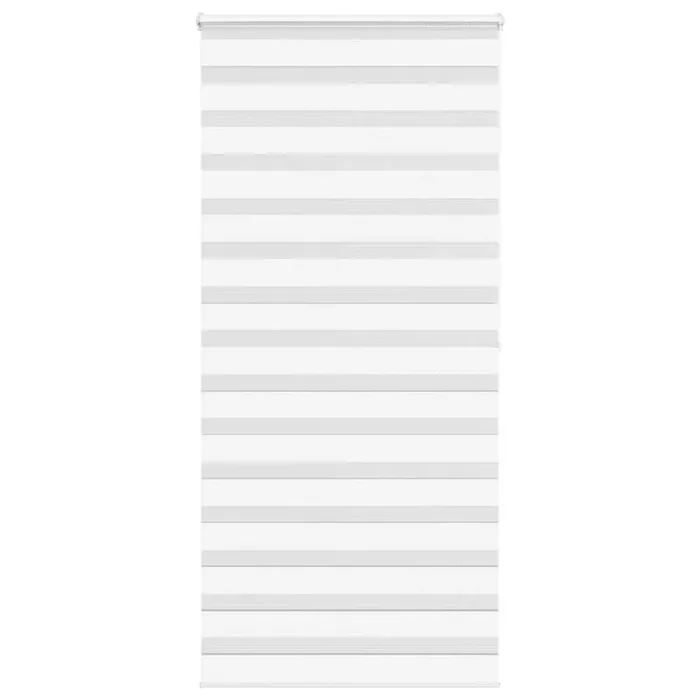 vidaXL Zebra Blind White 105×200 cm Fabric Width 100.9 cm Polyester