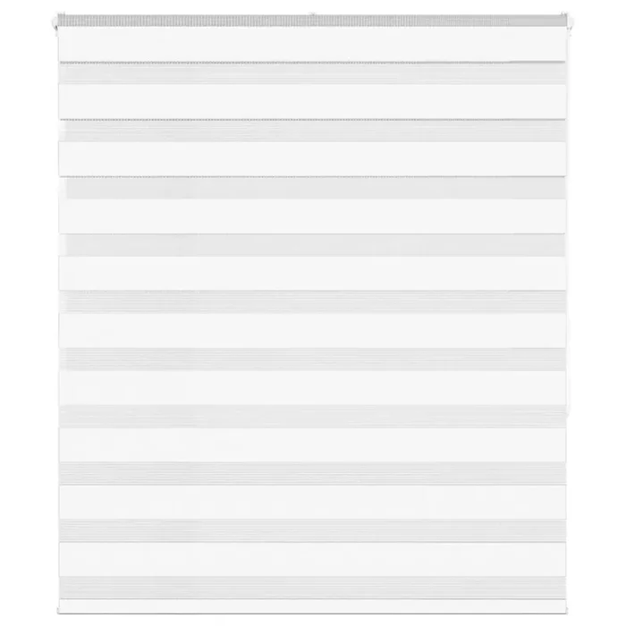 vidaXL Zebra Blind White 125×150 cm Fabric Width 120.9 cm Polyester