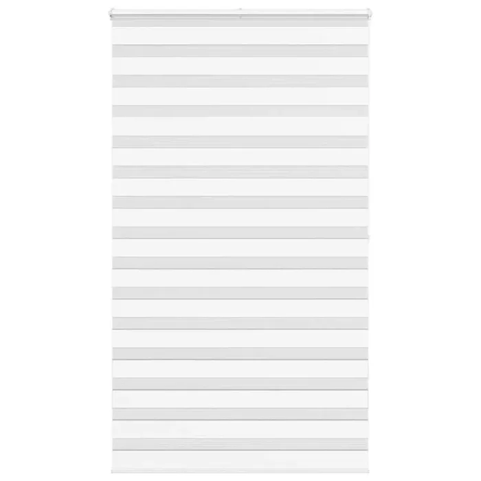 vidaXL Zebra Blind White 135×200 cm Fabric Width 130.9 cm Polyester