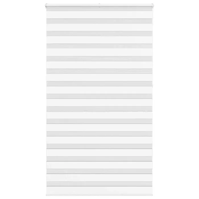 vidaXL Zebra Blind White 135×230 cm Fabric Width 130.9 cm Polyester