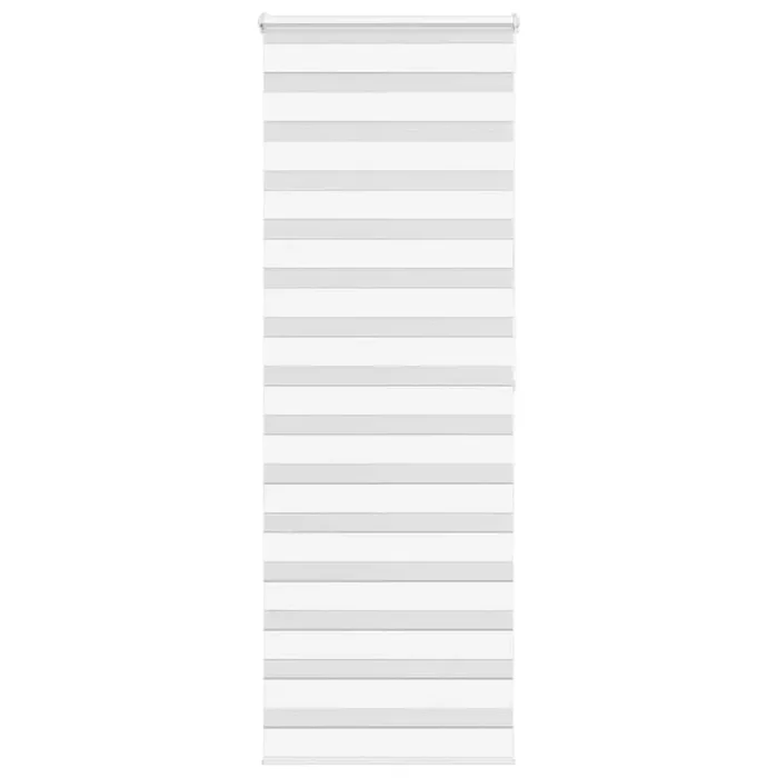 vidaXL Zebra Blind White 85×200 cm Fabric Width 80.9 cm Polyester