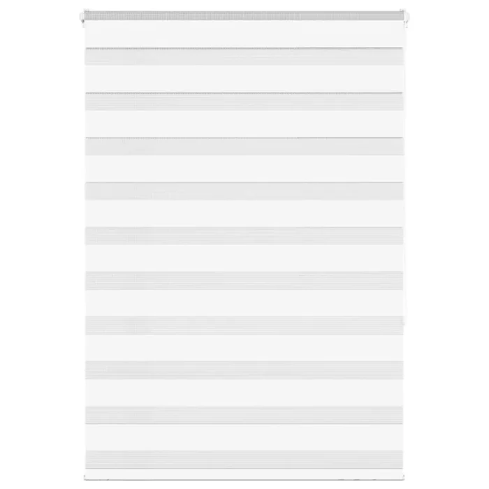 vidaXL Zebra Blind White 95×150 cm Fabric Width 90.9 cm Polyester