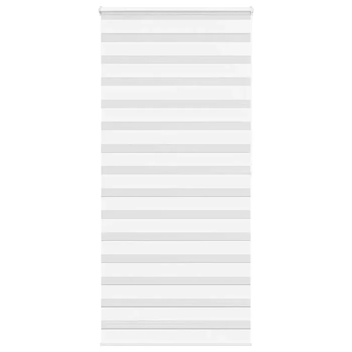 vidaXL Zebra Blind White 95×200 cm Fabric Width 90.9 cm Polyester