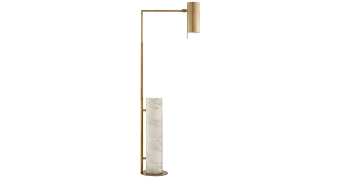 Visual Comfort Alma 43″ Marble Base Floor Lamp by Kelly Wearstler