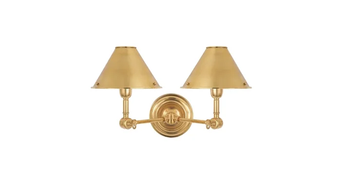 Visual Comfort Anette 2 Light 10″ Tall Wall Sconce