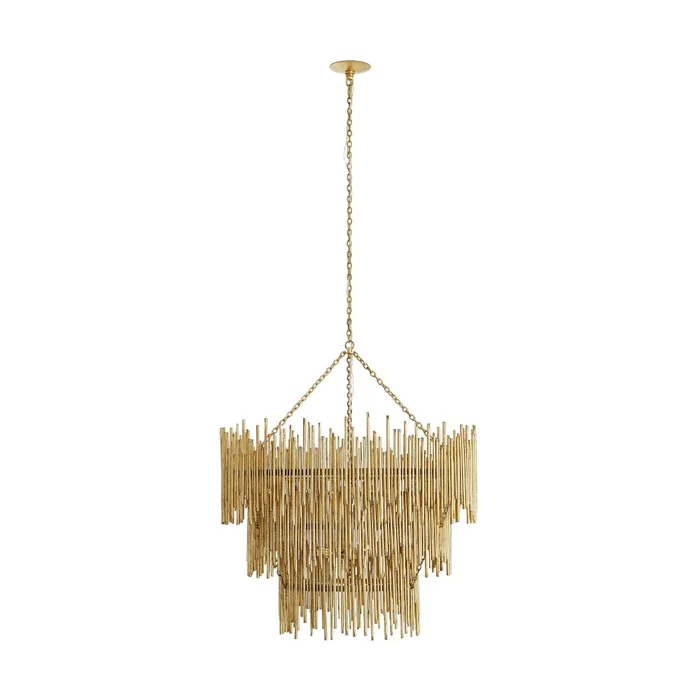 Vivica Three Tiered Chandelier – Gold