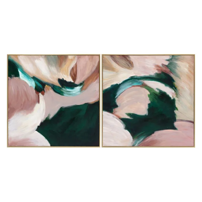 Wild Ones (Set Of 2) – 48″ X 48″ – Gold Floater Frame