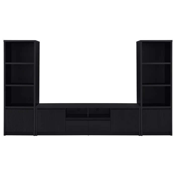 Winfield Entertainment Center 78-inch TV Stand Black