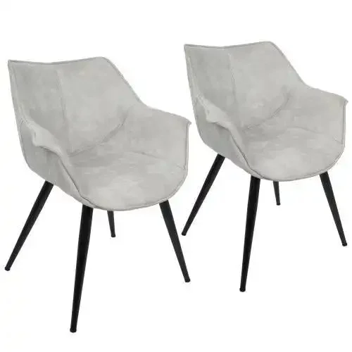 Wrangler – Industrial Chair (Set of 2) – Light Gray